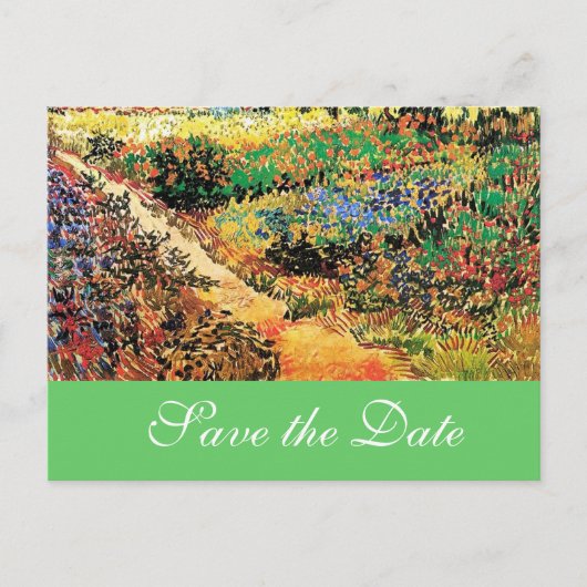 Save the Date für Hochzeiten.... Ankündigungspostkarte (Vorderseite)