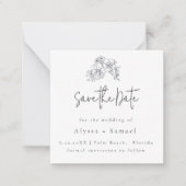 Save the Date für Hochzeitsfeiern Mitteilungskarte (Vorderseite)