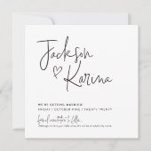 SAVE THE DATE für Jackson & Karina Einladung (Vorderseite)
