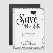 Save the Date für Magnetkarte des Graduierers (Vorne/Hinten)