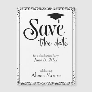 Save the Date für Magnetkarte des Graduierers