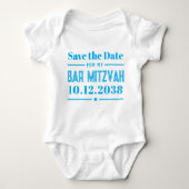 Save the Date für meinen Bar Mitzvah Funny Jewish  Baby Strampler (Vorderseite)