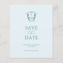 Save the Date für Mongram Beach Hochzeiten Flyer