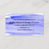 Save the Date für Pinselstriche Visitenkarte (Rückseite)