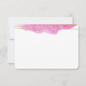 Save the Date für Rosa und Gold (Rückseite)