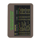Save the Date für unseren Flug (anpassbar) Magnet (Vertikal)