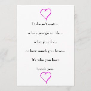 Save the Date für Wedding mit Sprichwort auf