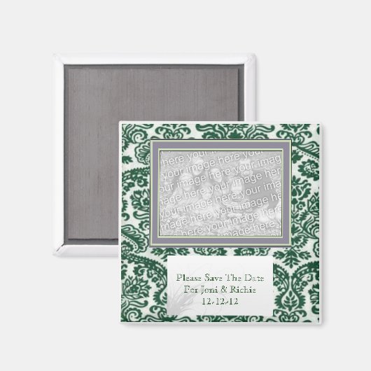 SAVE THE DATE GASTGESCHENK HOCHZEIT MAGNET (Vorderseite/Rückseite)