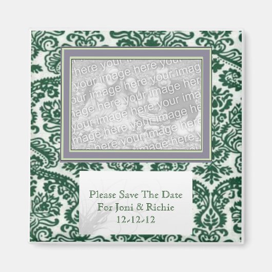 SAVE THE DATE GASTGESCHENK HOCHZEIT MAGNET (Vorne)