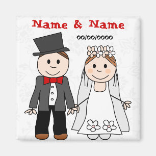 Save the Date Gastgeschenke Hochzeit Magnet