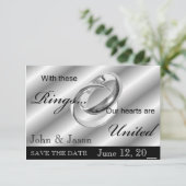 SAVE THE DATE Gay Wedding Einladung Ankündigung (Stehend Vorderseite)