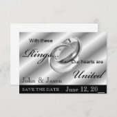 SAVE THE DATE Gay Wedding Einladung Ankündigung (Vorne/Hinten)