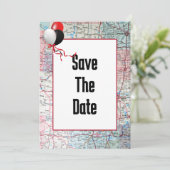 Save the Date Geburtstagsparty Einladung (Stehend Vorderseite)