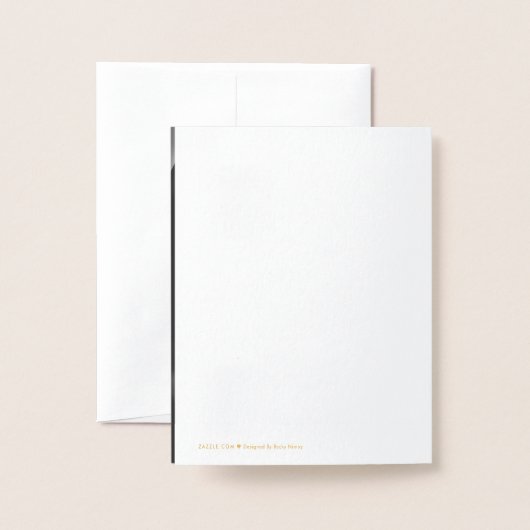 Save the Date geklappt Folienkarte (Rückseite mit Umschlag)