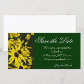 Save the Date, gelbe Blume Date (Vorne/Hinten)