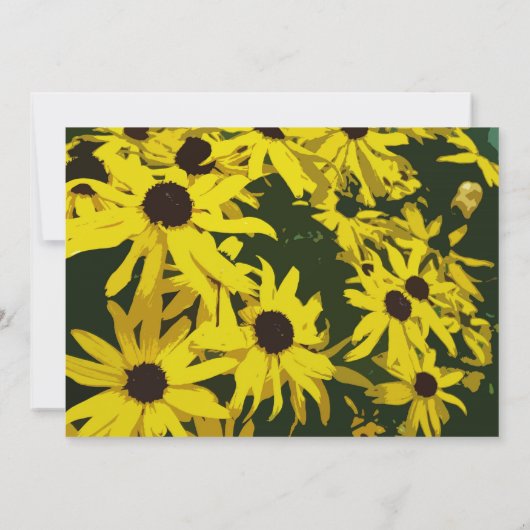 Save the Date, gelbe Blume Date (Rückseite)