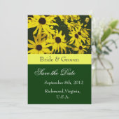 Save the Date, gelbe Blume Save The Date (Stehend Vorderseite)