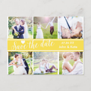 SAVE THE DATE Gelbe Hochzeit 6 FOTO Postkarte