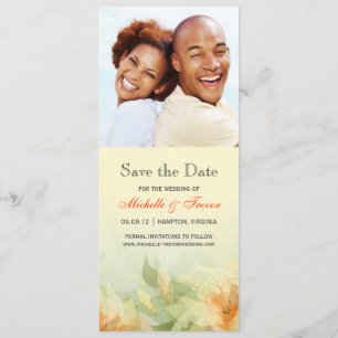 Save the Date - Gelbe Mandarine Blumenkohl Foto
