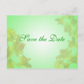 Save the Date, gelbe Tulpe-Blume Ankündigungspostkarte (Vorderseite)