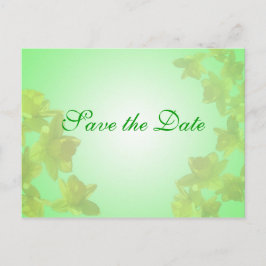 Save the Date, gelbe Tulpe-Blume Ankündigungspostkarte