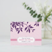 SAVE THE DATE: Geldbuße 5 Ankündigungspostkarte (Stehend Vorderseite)