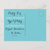 Save the Date generische Postkarte (Rückseite)