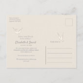 Save the Date George Barbier Liebe Paar CC1224 Postkarte (Rückseite)