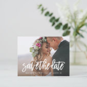 Save the Date gepinselte Postkarte (Stehend Vorderseite)