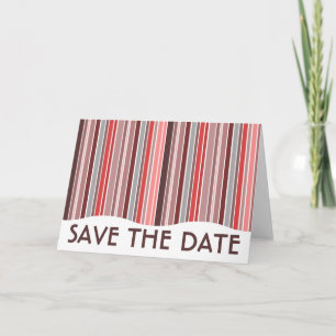 Save the Date: gestreifter Vorhang: Ankündigung