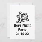 Save the Date Girls Night Party Einladung (Vorderseite)