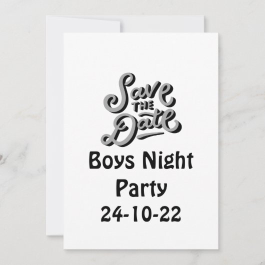 Save the Date Girls Night Party Einladung (Vorderseite)