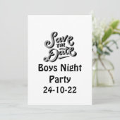 Save the Date Girls Night Party Einladung (Stehend Vorderseite)