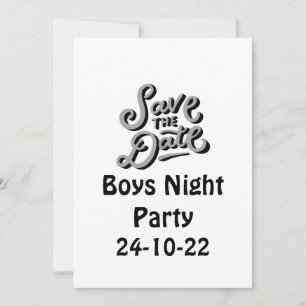 Save the Date Girls Night Party Einladung
