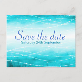 Save the Date glitzernde Hochzeiten Ankündigungspostkarte