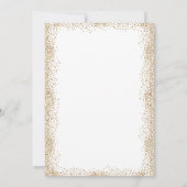 Save the Date Gold Confetti und White (Rückseite)