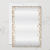 Save the Date Gold Confetti und White (Rückseite)