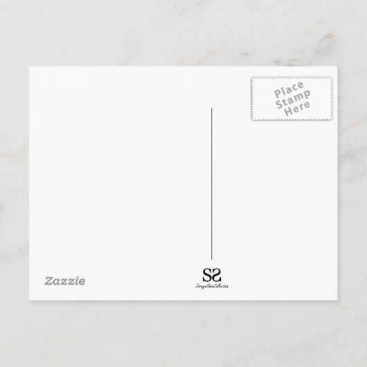 Save the Date Gold Glitzer Rings - Postkarte (Rückseite)