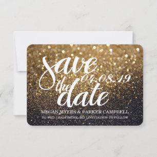 Save The Date Gold Lite Nite Glitzer Fab II