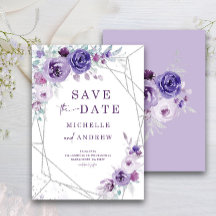 Save the Date Gold- und Burgundy-Karte