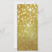 Save the Date Gold Wedding Rings - Rack Card (Rückseite)