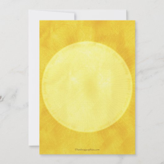 SAVE THE DATE Gold YinYang taucht Hochzeitskarte (Rückseite)