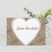 SAVE THE DATE GOLDEN PATTERN (Stehend Vorderseite)