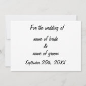 SAVE THE DATE GOLDEN PATTERN (Rückseite)