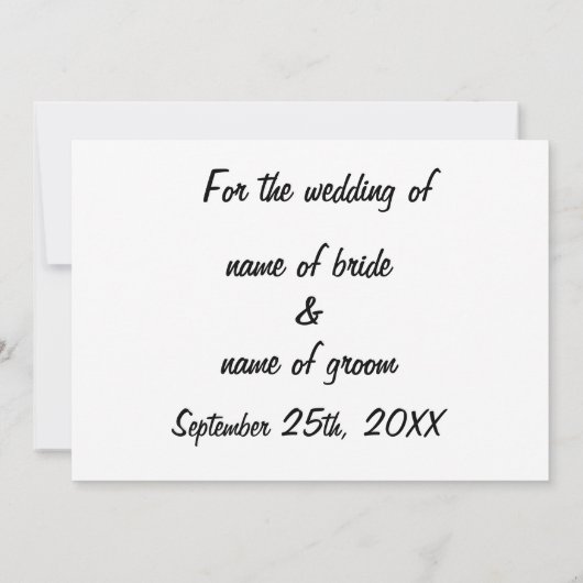 SAVE THE DATE GOLDEN PATTERN (Rückseite)