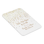 Save the Date Golden Stars Magnet (Rechte Seite)