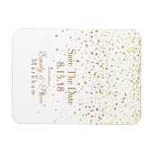 Save the Date Golden Stars Magnet (Horizontal)