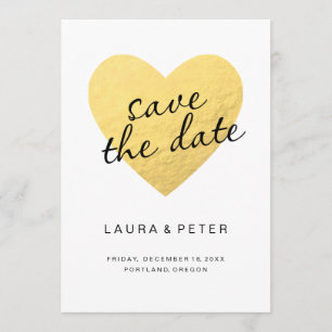 Save the Date   Goldenes Herz