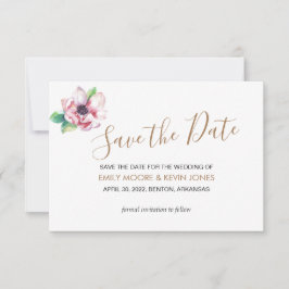 Save the Date goldfarbene Klassik Card