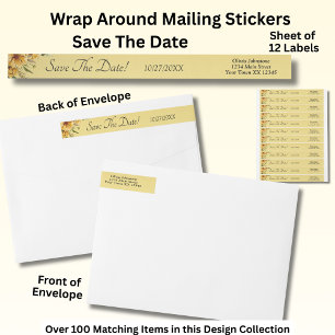 Save the Date, goldgelbe Blume